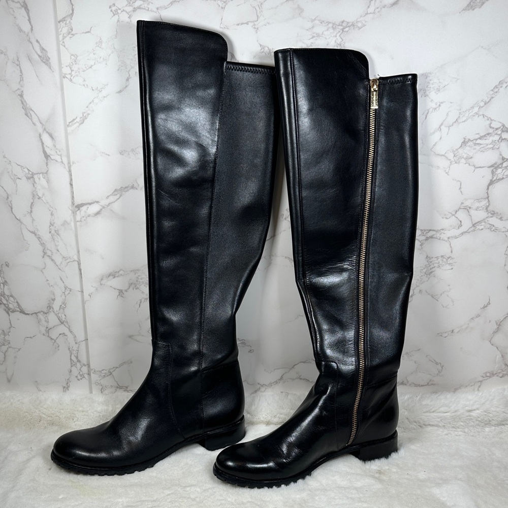 Authentic Michael Kors Joanie Leather Boots Black 7.5W - Gently Used - Picture 7 of 9